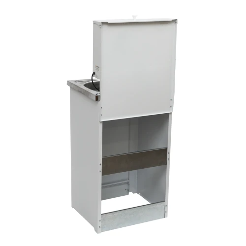 Умывальник дачный КОМФОРТ, с подогревом, нержавеющая мойка, цвет белый