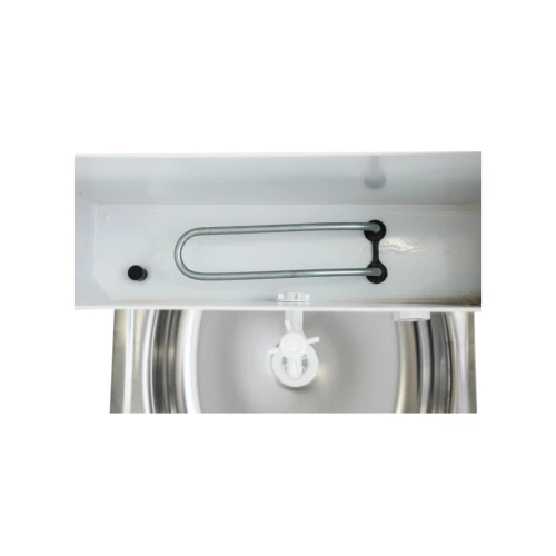 Умывальник дачный КОМФОРТ, с подогревом, нержавеющая мойка, цвет белый