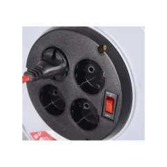 Удлинитель силовой на катушке, СУ-2х1-30/2 (с выкл., 4 розетки) Ресанта