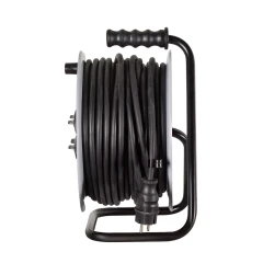 Удлинитель силовой на металлической катушке, СУ-3х2,5КГ-30/3 (с выкл., 4 розетки, IP44) Ресанта