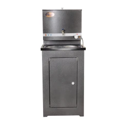 Умывальник дачный ЛЮКС, с подогревом, нержавеющая мойка, цвет серебро