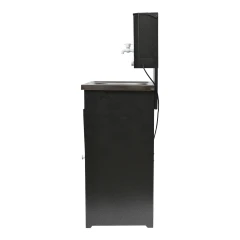 Умывальник дачный КОМФОРТ, с подогревом, нержавеющая мойка, цвет серебро