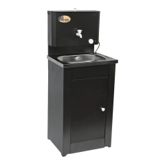 Умывальник дачный КОМФОРТ, с подогревом, нержавеющая мойка, цвет серебро