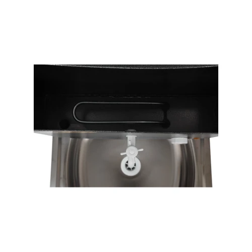 Умывальник дачный КОМФОРТ, с подогревом, нержавеющая мойка, цвет серебро