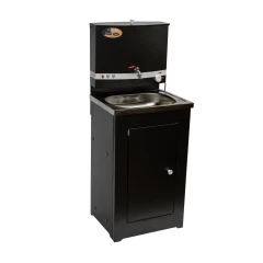 Умывальник дачный ЛЮКС, с подогревом, нержавеющая мойка, цвет медь