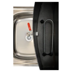 Умывальник дачный ЛЮКС, с подогревом, нержавеющая мойка, цвет медь