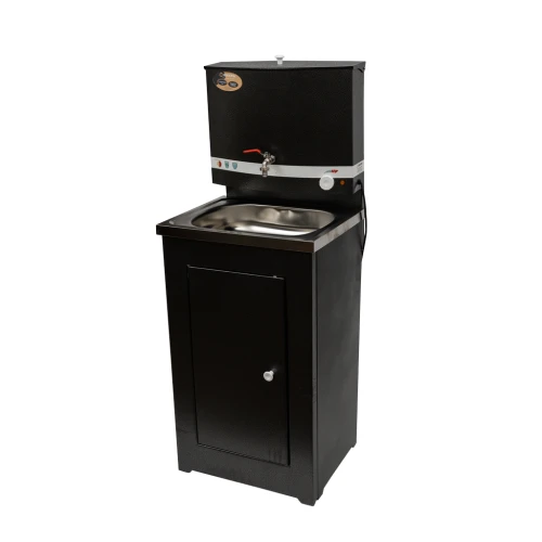 Умывальник дачный ЛЮКС, с подогревом, нержавеющая мойка, цвет медь