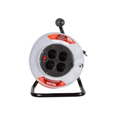 Удлинитель силовой на катушке, СУ-2х1-50/2 (с выкл., 4 розетки) Ресанта