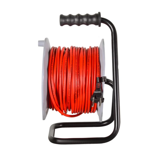 Удлинитель силовой на катушке, СУ-2х1-50/2 (с выкл., 4 розетки) Ресанта