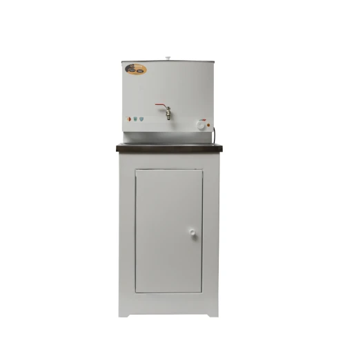 Умывальник дачный ЛЮКС, с подогревом, нержавеющая мойка, цвет белый