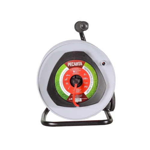 Удлинитель силовой на катушке, СУ-2х1-30/2ВР (1 розетка, IP44) Ресанта