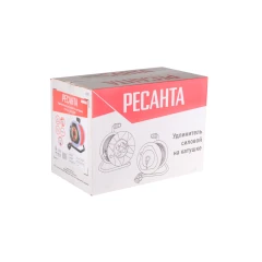 Удлинитель силовой на катушке, СУ-2х1-30/2ВР (1 розетка, IP44) Ресанта
