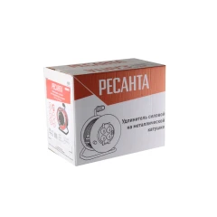 Удлинитель силовой на металлической катушке, СУ-3х1,5-30/3 (с выкл., 4 розетки, IP44) Ресанта