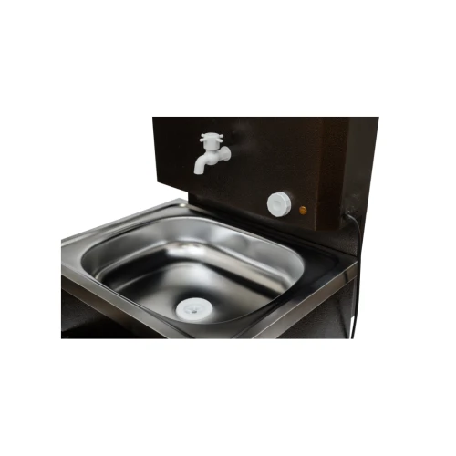 Умывальник дачный КОМФОРТ, с подогревом, нержавеющая мойка, цвет медь