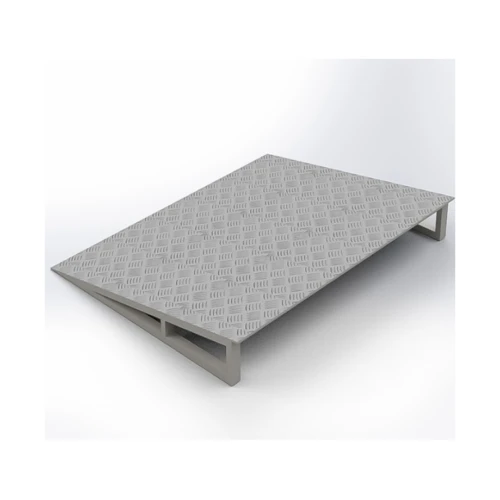 Пандус приставной односторонний усиленный Скат на каркасе 900х1000 мм