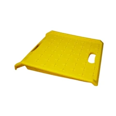 Пандус накладной односторонний Компакт 700х700 мм, жёлтый, для порогов 0-200 мм