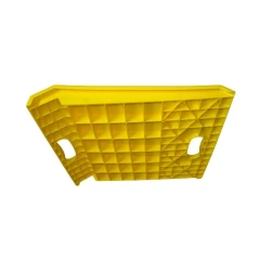 Пандус накладной односторонний Компакт 700х700 мм, жёлтый, для порогов 0-200 мм