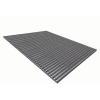 Стальная грязезащитная решетка из прессованного настила Р 33х11/30х2 Zn Тип А 700х1000 мм