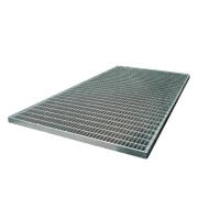 Стальная грязезащитная решетка из прессованного настила Р 33х11/30х2 Zn Тип А 500х1000 мм