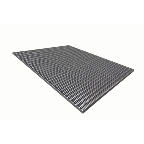 Стальная грязезащитная решетка из прессованного настила Р 33х11/30х2 Zn Тип А 600х1000 мм