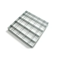 Стальная грязезащитная решетка из прессованного настила Р 33х33/30х2 Zn Тип А 500х1000 мм