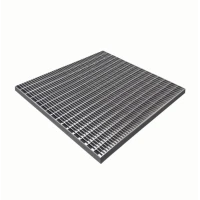 Стальная грязезащитная решетка из прессованного настила Р 33х11/30х2 Zn Тип А 500х500 мм