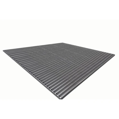 Стальная грязезащитная решетка из прессованного настила Р 33х11/30х2 Zn Тип А 1000х1000 мм