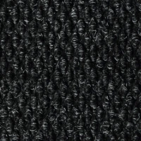 Грязезащитный ворсовый ковер Супер Ноп черный h11 мм w200 см
