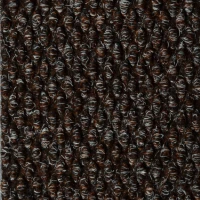 Грязезащитный ворсовый ковер Супер Ноп коричневый h11 мм w200 см