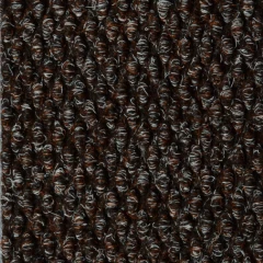 Грязезащитный ворсовый ковер Супер Ноп коричневый h11 мм w200 см