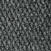 Грязезащитный ворсовый ковер Супер Ноп серый h11 мм w200 см