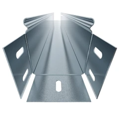 Лоток неперфорироваанный (глухой) ЛМГ 80х80 (0,55мм)  L=3000