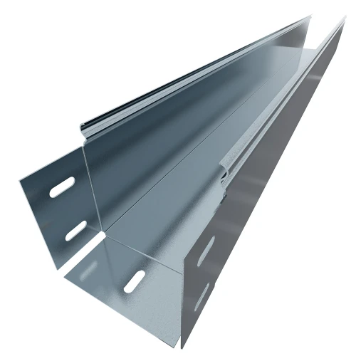 Лоток неперфорироваанный (глухой) ЛМГ 100х100 (0,70мм)  L=3000