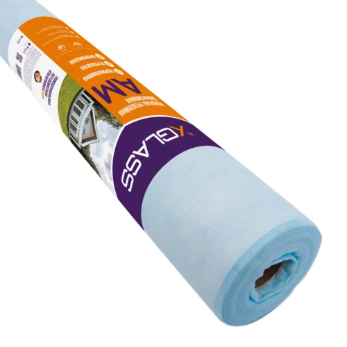 Мембрана гидро-ветрозащитная паропроницаемая трёхслойная AM X-Glass 1,6х43,75 м (70м2)