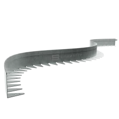 Бордюр Сплиттер L из оцинкованной стали, длина 1,2 м, высота 110 мм, толщина 3 мм