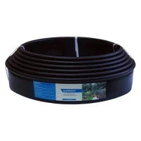 Бордюр пластиковый садовый Кантри MINI чёрный, L 10000 мм, Н 80 мм