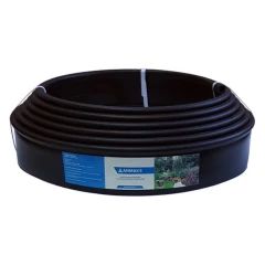 Бордюр пластиковый садовый Кантри чёрный, L 10000 мм, Н 110 мм