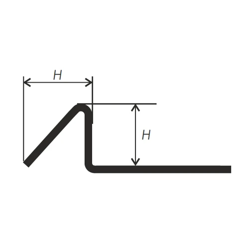 Переходный профиль PP-1 для плитки и керамогранита 3м