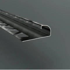 Наружный полукруглый С-образный профиль PС-5 для плитки и керамогранита с фиксатором 2,7м