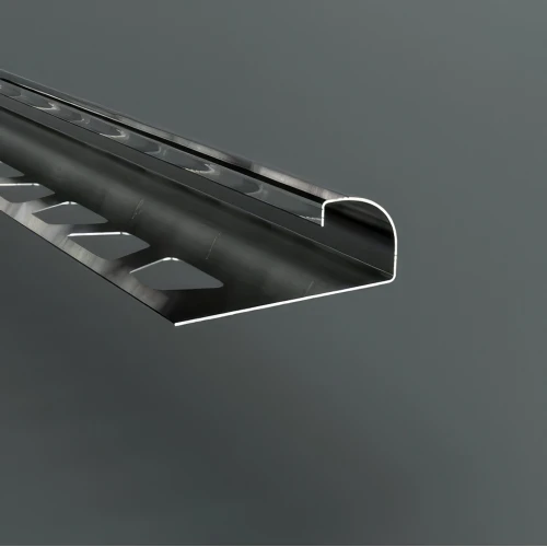 Наружный полукруглый С-образный профиль PС-5 для плитки и керамогранита с фиксатором 2,7м