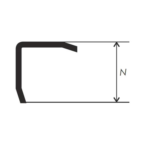 Наружный угол L-2 для плитки и керамогранита 2,5м