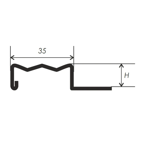 Профиль для защиты ступеней PW-6 3м
