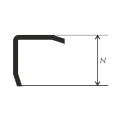 Наружный угол L-2 для плитки и керамогранита 2,7м
