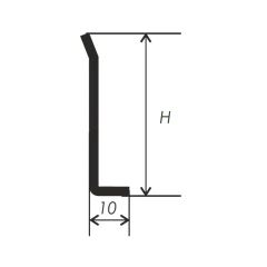 Плинтус L-образный PL-2 под угол 45° 2,5м