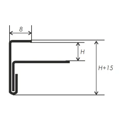 Профиль для защиты ступеней PF-2 2,5м