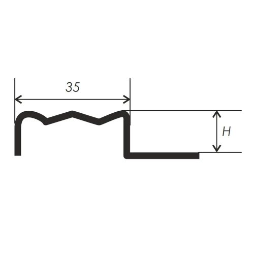 Профиль для защиты ступеней PW-5 2,7м