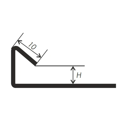 Внутренний профиль PV-1 для плитки и керамогранита 3м