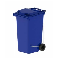 Контейнер для мусора 240 л с крышкой, педалью