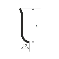 Плинтус L-образный PL-3 c радиусной ножкой 2,7м