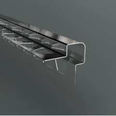 Антивандальный скругленный профиль PY-2 для плитки и керамогранита 2,7м